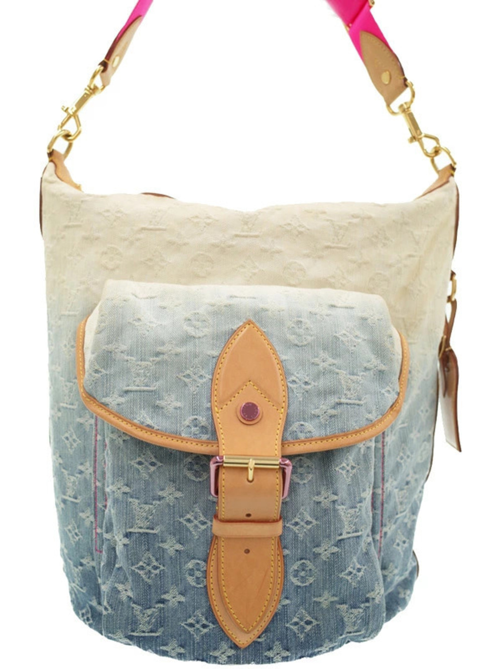 Louis Vuitton Monogram Denim Sunburst Shoulder Bag